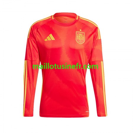 Maillot de Foot Espagne Domicile UEFA EURO 2024 Manches Longues Maillot de Foot Espagne Domicile UEFA EURO 2024 Manches Longues